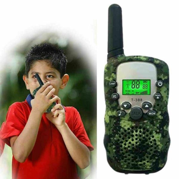 

walkie talkie children's kids radio 2pcs/set portable handheld transceiver toys for kid outdoor camping birthday christmas gift