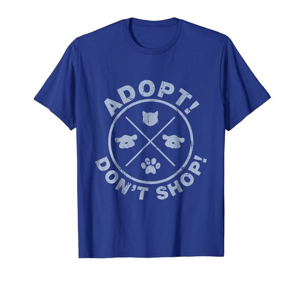 

dont shop adopt save life tshirt rescue animals love, White;black