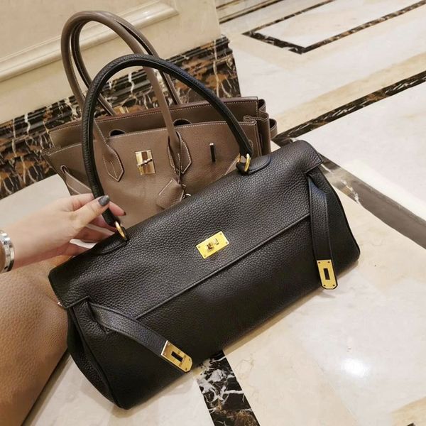 

design hand layer litchi grain cowhide women's 2021 new fashion large capacity real leather armpit bag 1670