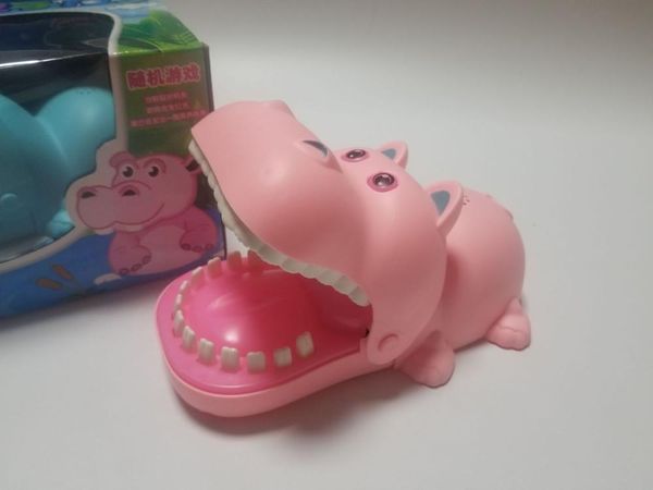 

party masks educational toys bite hands hippo people electric lighting sound effect children's play tricks on ma