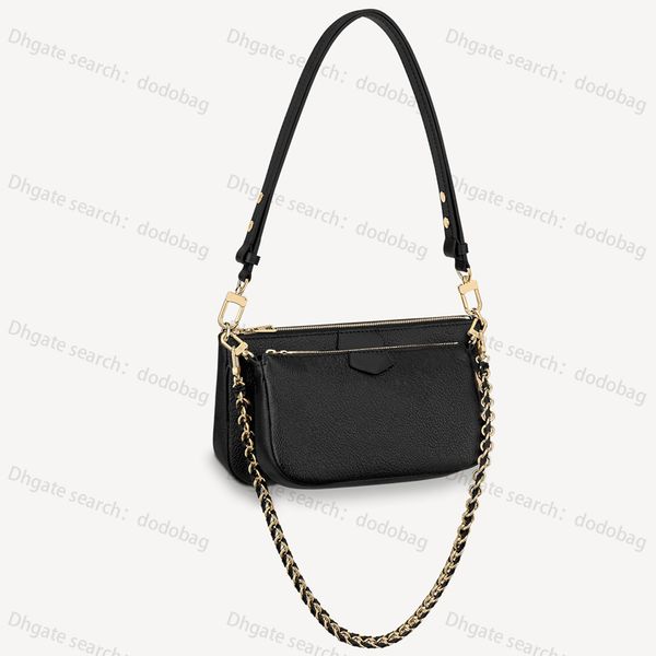 

2021 new fashion shoulder bag designer bags wallet multi pocket 3-piece set made of genuine leather size 19x13x8cm-0043