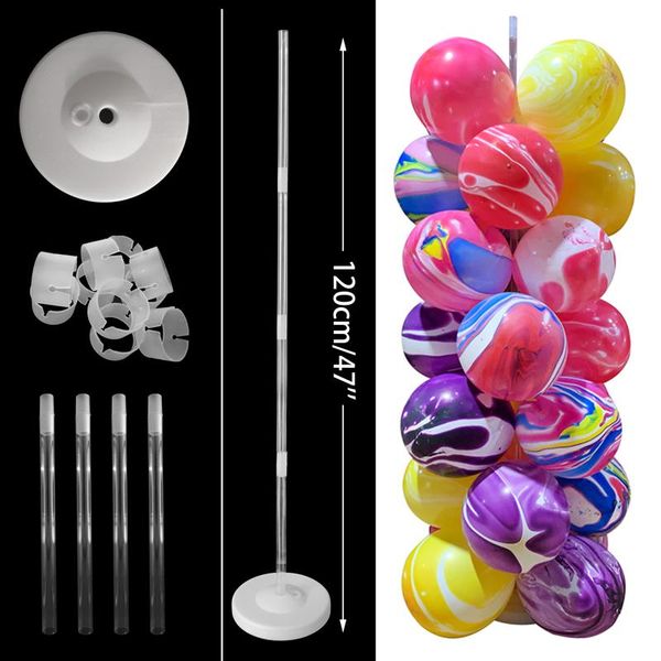 

birthday balloon stand floating table ballon column support confetti baby shower party wedding decoration globos