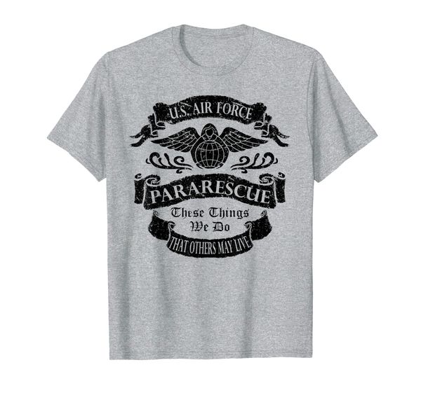 

u. s. air force para rescue usaf pj gift shirt, White;black
