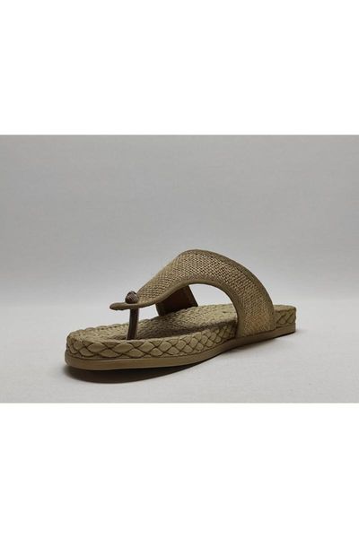 

slippers women's straw sole, Black