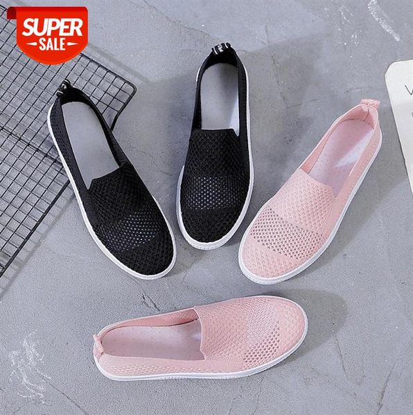 

2020 new summer breathable women's flat shoes woman casual flats women sneakers mocassin femme espadrilles hollow out #wo1q