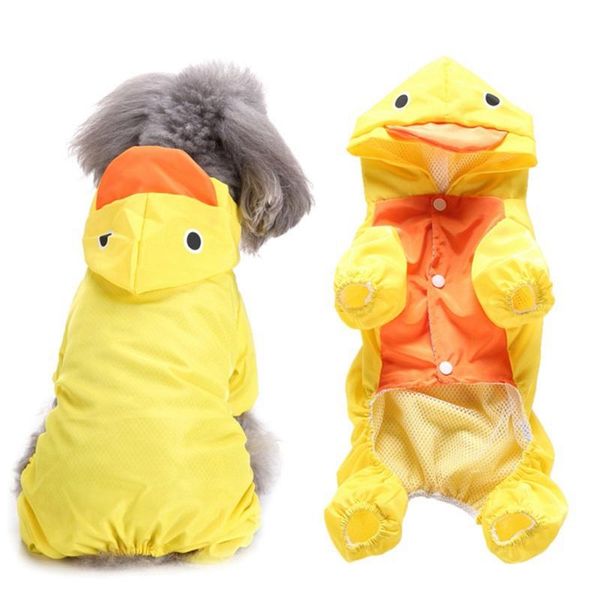 

dog apparel raincoat pet cute waterproof clothes jacket for small large clothing puppy coats summer rain
