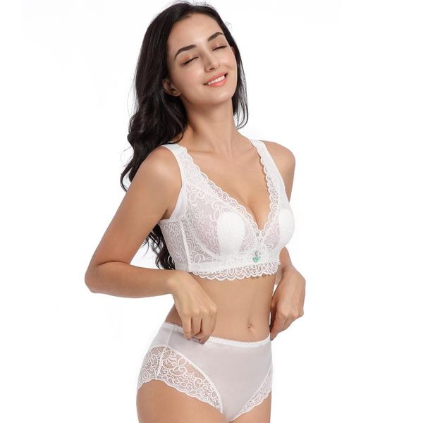 

bras sets ladies big size full cup lace push up bra deep v plus set, Red;black