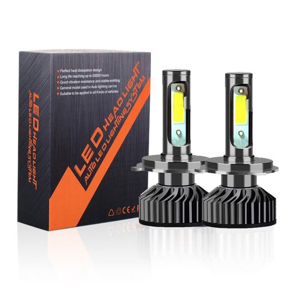 

car headlights headlight h4 36w 8000lm led lamp 9006 9005 h7 h8 h3 6500k cob automobile style fog lamps