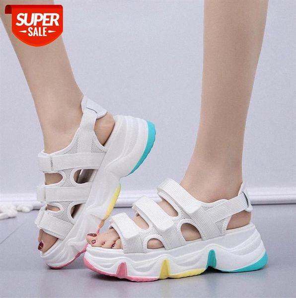 

new women sandals women summer platform sandals shoes breathable comfort walking white shoes ladies shoe drop ship #lq6g, Black