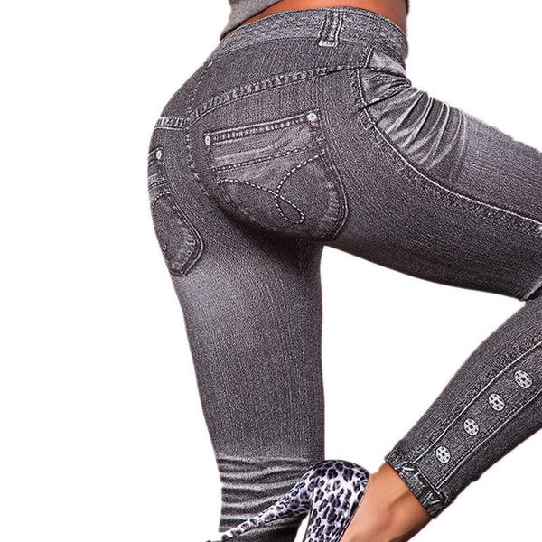 

work out leggings slim fashion style demin legging woman trendy super deal jeans type women's, Black