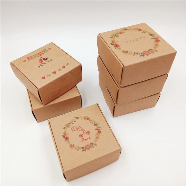 

gift wrap 30pcs kraft paperboard boxes vintage style diy handmade for engagement candy cake chocolate party favor packaging supplies