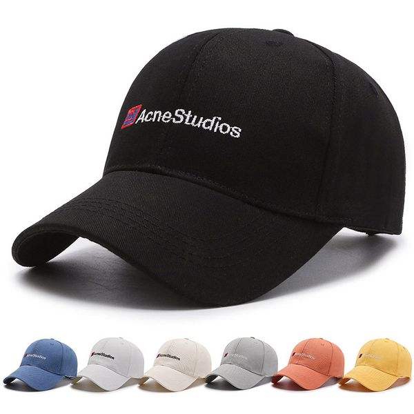 

2021 autumn and winter new men's women's baseball hat outdoor leisure sunscreen sports sunshade fishing cotton duck tongue, Black;white