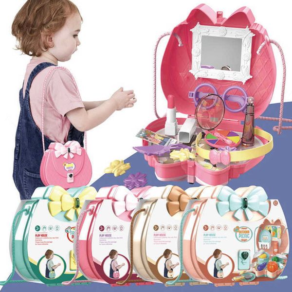 

children simulation kitchen tableware makeup jewelry candy handbag medical tools princess play house toys girl gifts