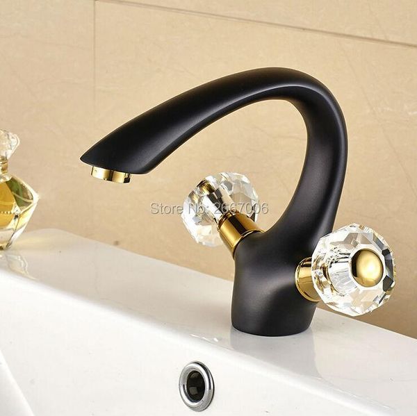 

bathroom sink faucets gizero soild brass crystal handle control black faucet mixer basin tap antique zr343