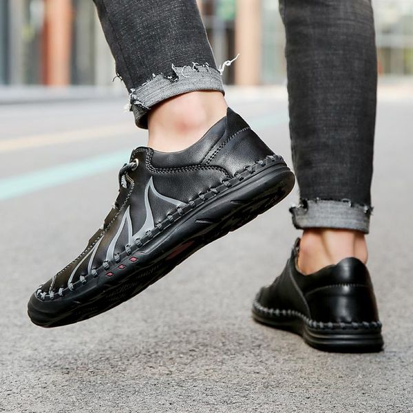 

rubber deportivas romanas uomo zandalias for roman sandalle sandalet casual cuero sandalia playa leather sandalsslippers homme sandals, Black