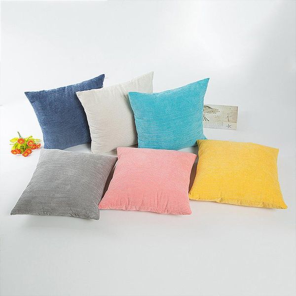 

pillow simple case sofa waist throw cushion cover soft smooth pillowcase decorative cases corn kernels home supplies