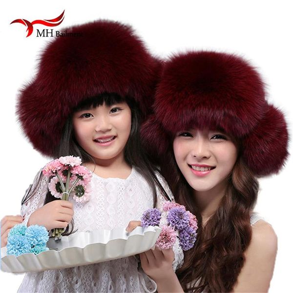

berets russia fashion winter natural raccoon& fur hat ear flaps for women thick warm bomber cap parent-child, Blue;gray