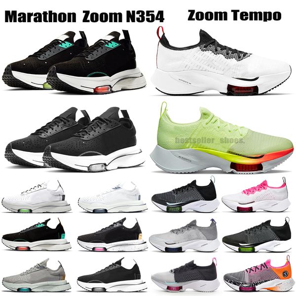 

zoomx tempo zoom type n354 next% women mens running shoes valerian blue black white metallic silver authentic marathon athletic jogging spor