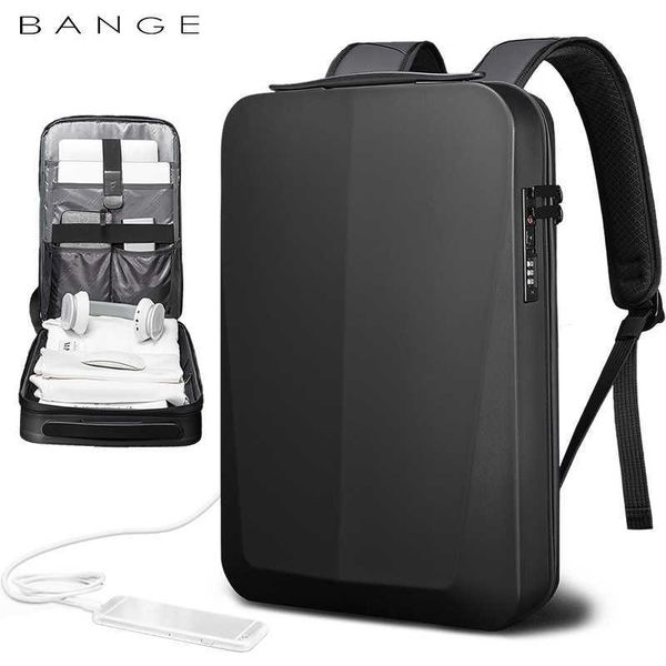 

new backpack pc blister hard shell computer men's business waterproof usb bag