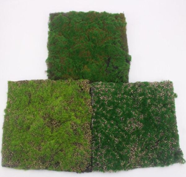 Simulazione Moss Turf Prato Muro Verde Fiori decorativi Pianta finta Fai da te Erba artificiale Bordo Matrimonio Casa Sfondo Decorazione vetrina