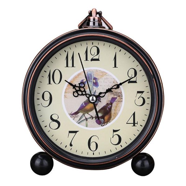 

wall clocks clock modern simple circular bedroom silent creative europe retro personality figurines crafts decorations