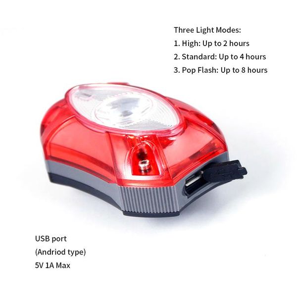 

bike lights taillight waterproof riding rear light led chargeable mountain headlight cycling taillamp bicycle