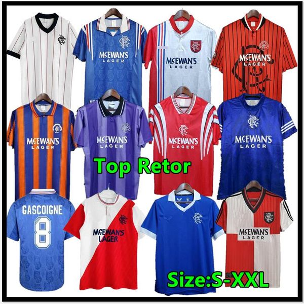 

gascoigne 1996 1997 glasgow retro soccer jersey albertz shearer classic football shirts mccoist 87 90 92 94 96 97 99 01 uniforms, Black;yellow