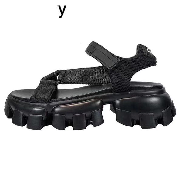 

sandals causal shoes for women platform wedge heel thick bottom sandals ankle strap running sneakers vocation beach m3iv, Black