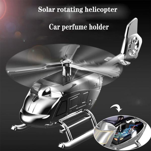 

interior decorations solar plane creative technology helicopter car fragrance perfume bottle toy ornaments rotation