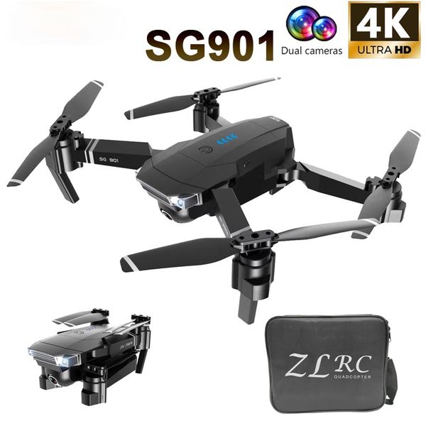 

halolo sg901 rc drone 4k hd camera/1080p wifi fpv professional optical flow camera drone 18 minutes rc quadcopter vs xs816 sg106