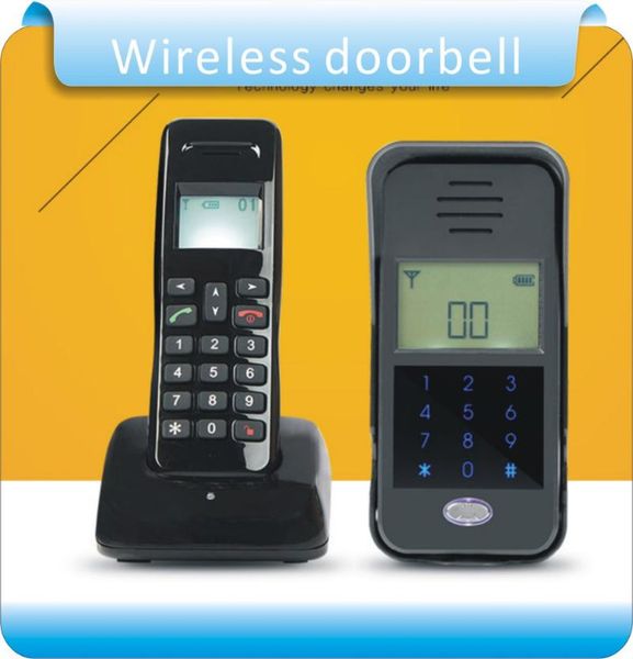 

wireless audio intercom remote unlock 2.4ghz full-duplex digital door phone phones