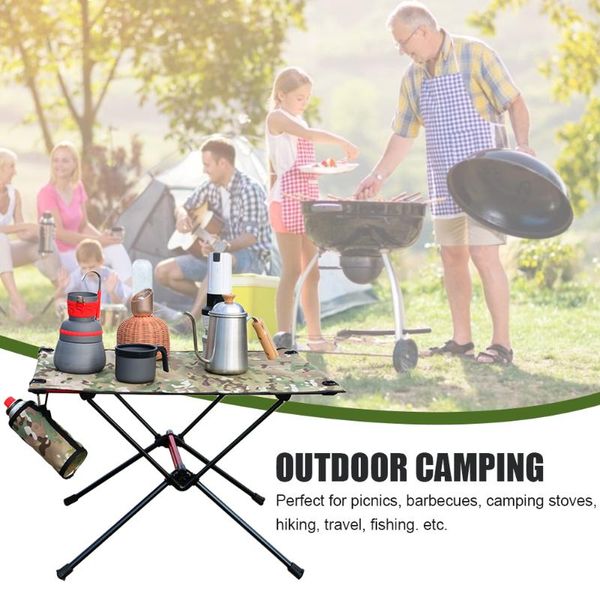 

outdoor pads camping side table foldable portable furniture square desk aluminium alloy ultraliht with carry bag