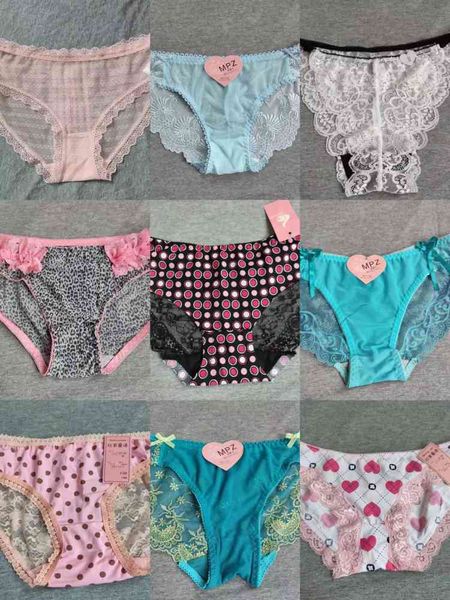 

underwear diversified styles, lace designs and colors, knitted low waist cotton clothes, neutral uniform size triangular, Black;pink