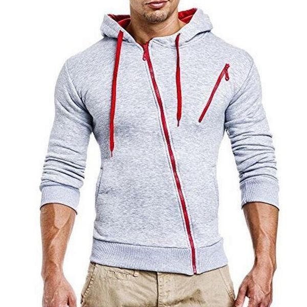 

men's hoodies & sweatshirts autumn fashion casual slim hooded men sweatshirt streetwear zipper male jackets outdoor jogging homme cloth, Black