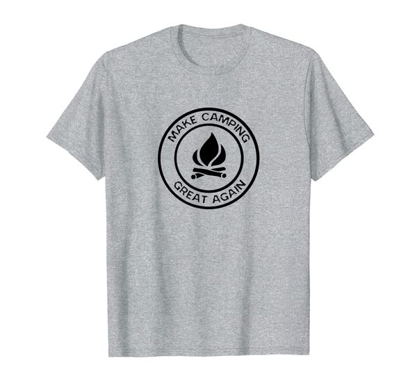 

make camping great again funny glamping tent shirt camper, White;black