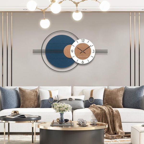 

wall clocks nordic luxury resin mural crafts office club lobby ornaments home livingroom sticker decoration