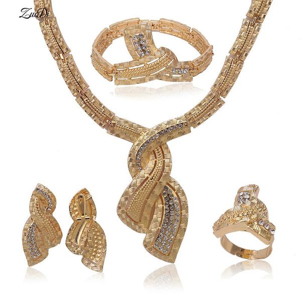 

earrings & necklace grace brand jewelry nigeria women weddig gold fashion african bead set wholesale customer bridal accessories, Silver