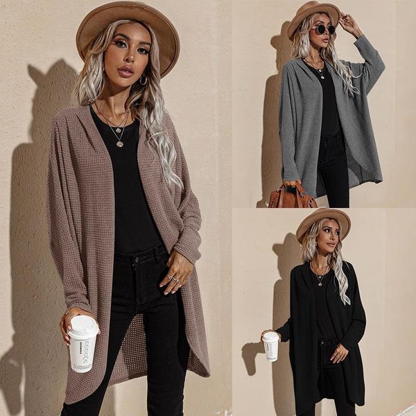 

women's jackets women 2021 fashion style europe united states autumn pure color long sleeve coat coats slf11982, Black;brown