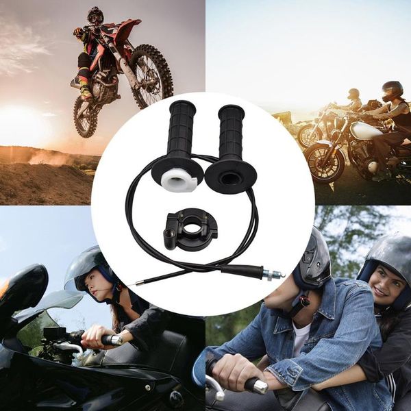 

handlebars twist throttle accelerator handle grips motorcycle dirtbike and cable set