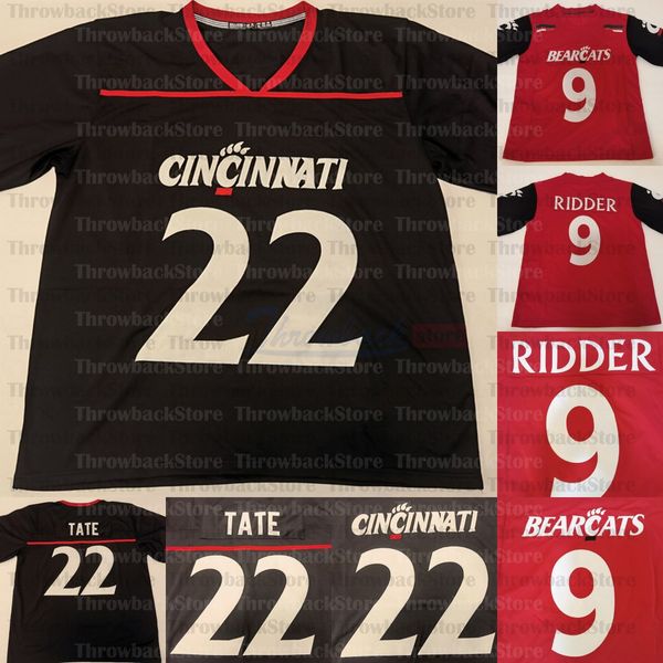 

custom cincinnati college football jerseys 18 travis kelce 9 desmond ridder 3 michael warren ii 11 bryan wright 12 alec pierce, Black
