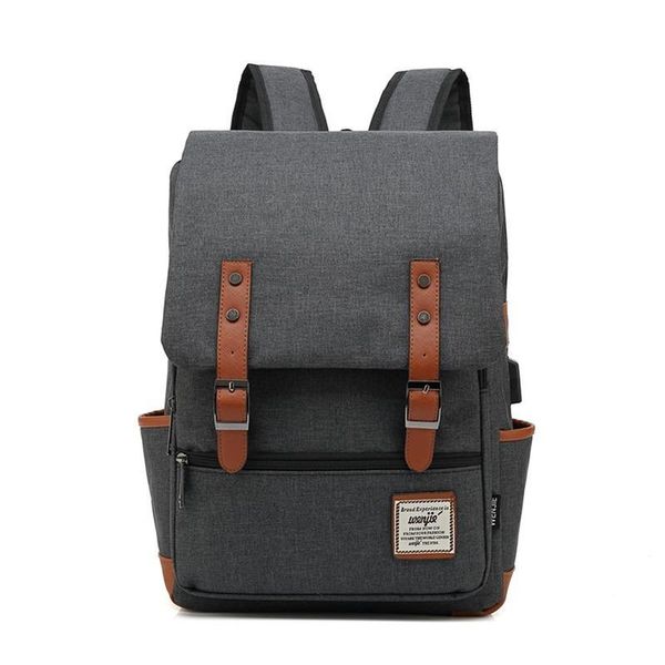 

backpack bags for women 2021 usb personality retro men outdoor canvas travel school teenage rucksack