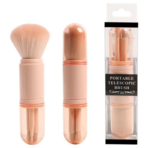 

makeup brushes 4-in-1 skin tone retractable brush portable beauty tool mini eye tools gift for girl friend