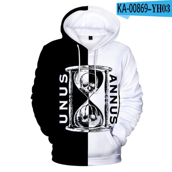 

men's hoodies & sweatshirts tv unus annus black and white 3d men women casual autumn winter pullover boys/girls hoodie