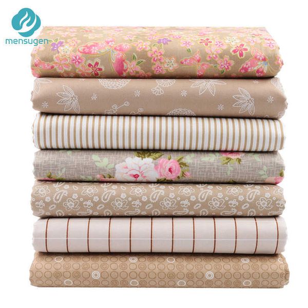 7 teile/los, Gedruckt Baumwolle Stoff, Patchwork Tuch, Tilda Puppe Handarbeit Tuch, Nähen Tissu, DIY Nähen Quilten Material Für Baby 210702