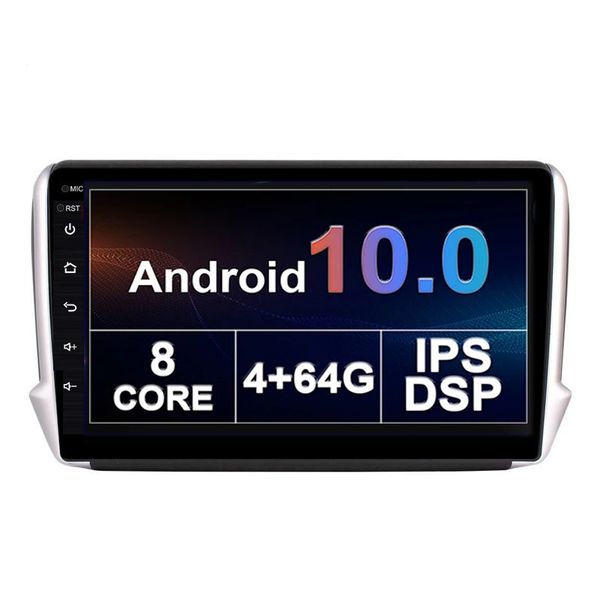 

car dvd player for peugeot (2008 208)2014-2018 with wifi gps audio video 4g dsp bt unique ui android 10