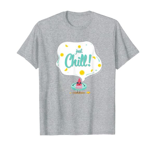 

just chill t-shirt summer shirt, White;black