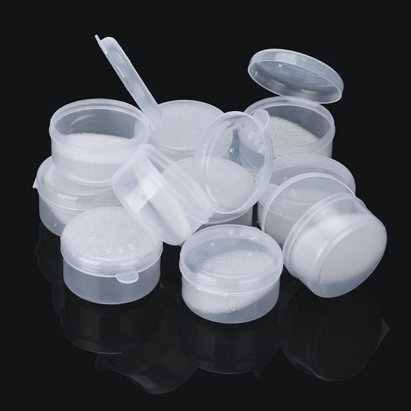 

10pcs fishing tackle box for worm lure waterproof soft plastic tool clear outdoor toolbox accessories
