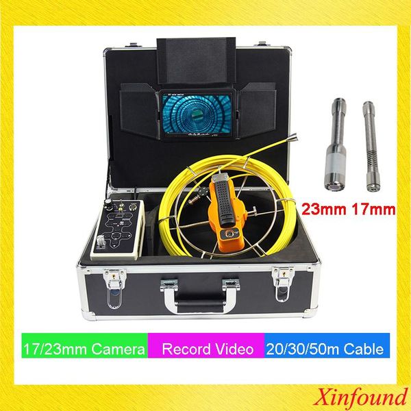 

est dvr pipeline inspection camera video borescope drain sewer endoscope 30 meter 5mm cable 17mm head 7'tft monitor ip cameras