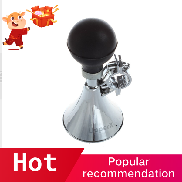 

bike horns upperx black rubber bulb 21mm dia handlebar bicycle air horn bugle trumpet