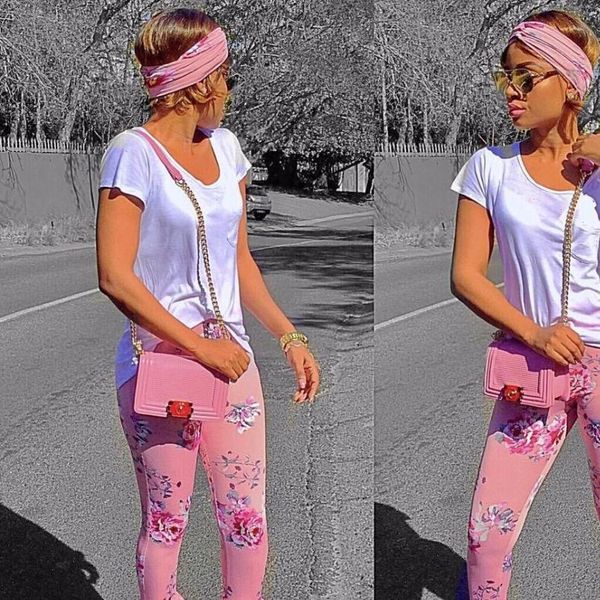 

fashion women pant summer pink flare pants floral ruffled draped ladies arrival wide leg skinny trousers palazzo, Black;white